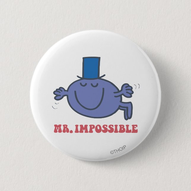 Mr. Impossible In Flight 6 Cm Round Badge (Front)