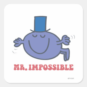 Mr. Impossible In Flight Square Sticker