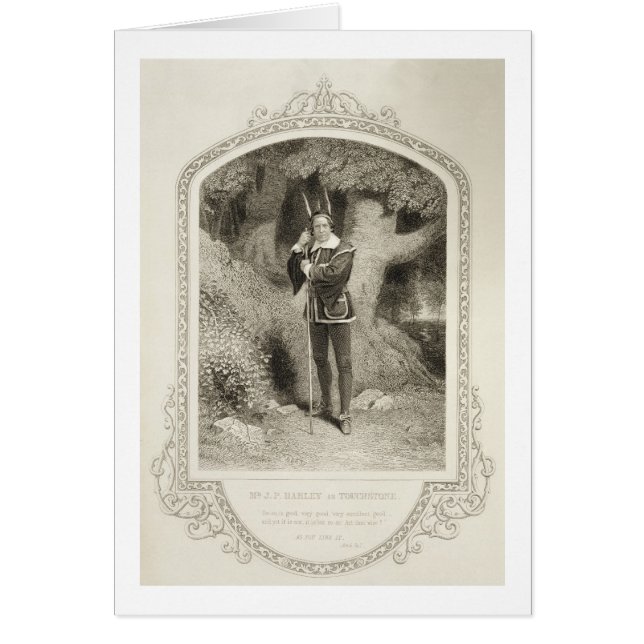 Mr J.P. Harley as Touchstone, Act V Scene 1, in As (Front)