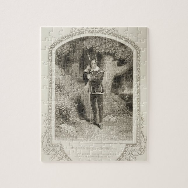 Mr J.P. Harley as Touchstone, Act V Scene 1, in As Jigsaw Puzzle (Vertical)