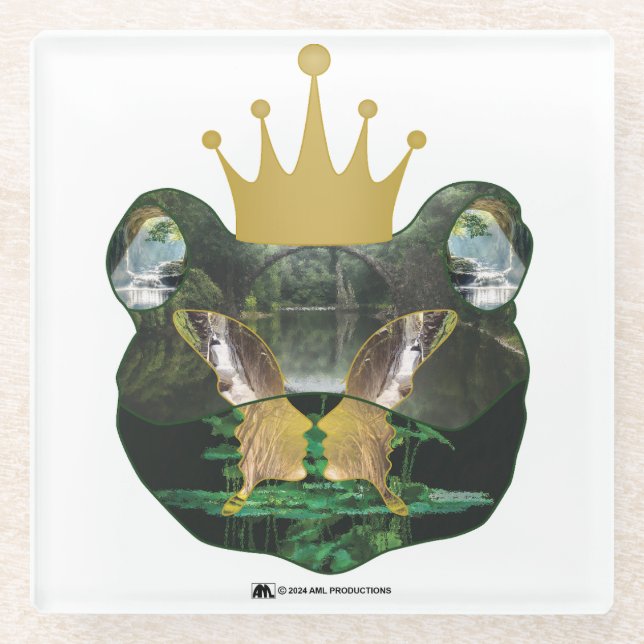Mr. "KING" TOAD FROSTED GLASS VERSION 22 Coaster (Front)
