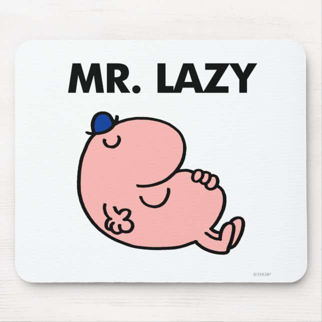 Mr. Lazy Snoozing Away Mouse Pad (Front)