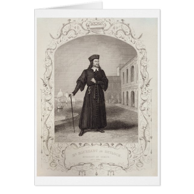 Mr Macready as Shylock, Act I Scene 3, in 'The Mer (Front)