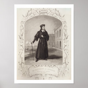 Mr Macready as Shylock, Act I Scene 3, in 'The Mer Poster