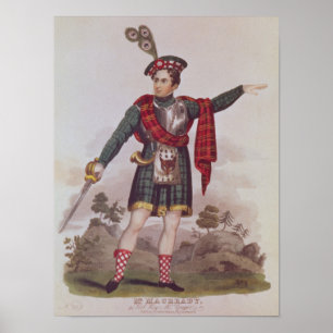 Mr. Macready in the role of Rob Roy Macgregor Poster