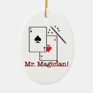 Mr. Magician! Ceramic Tree Decoration