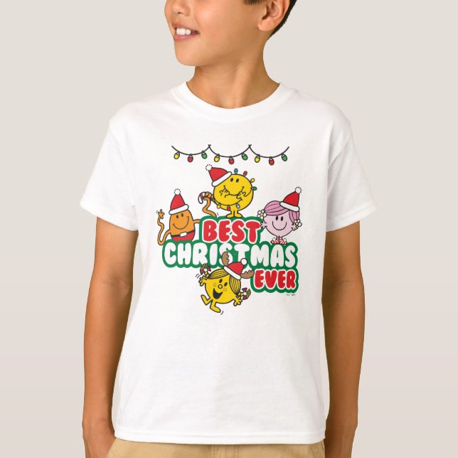 Mr Men Little Miss Best Christmas Ever T-Shirt (Front)