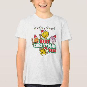 Mr Men Little Miss Best Christmas Ever Tri-Blend Shirt