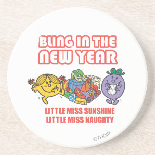 Mr. Men Little Miss Bling in the New Year Coaster