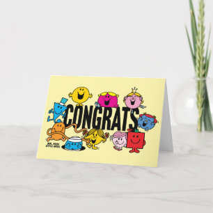 Mr Men Little Miss   Congrats Card