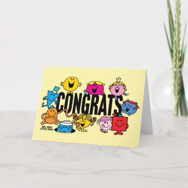 Mr Men Little Miss | Congrats Card (Front)