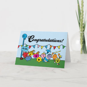 Mr Men Little Miss   Congratulations Card