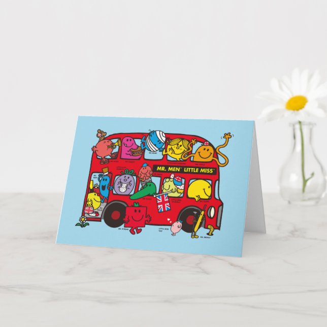 Mr. Men & Little Miss Crowded Bus Card (Small Plant)