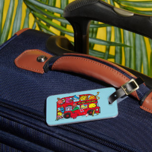 Mr. Men & Little Miss Crowded Bus Luggage Tag