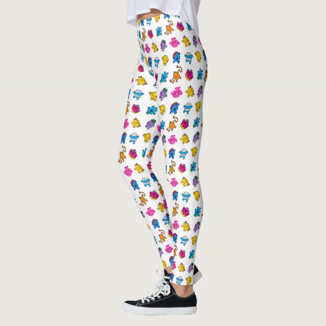 Mr Men & Little Miss | Dancing Neon Pattern Leggings (Left)