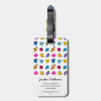 Mr Men & Little Miss | Dancing Neon Pattern