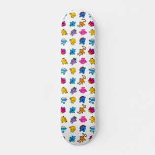 Mr Men & Little Miss   Dancing Neon Pattern Skateboard