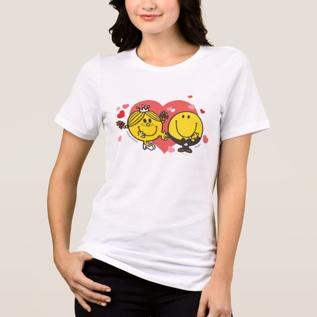 Mr. Men Little Miss Happy Sunshine Wedding Tri-Blend Shirt (Front)
