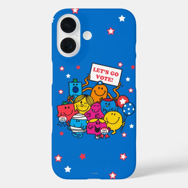Mr. Men Little Miss Let's Go Vote! Case-Mate iPhone Case (Back)