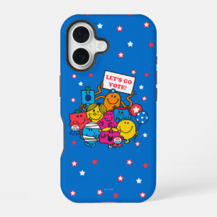 Mr. Men Little Miss Let's Go Vote! iPhone 16 Case