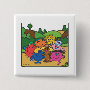 Mr. Men & Little Miss Mother's Day 15 Cm Square Badge