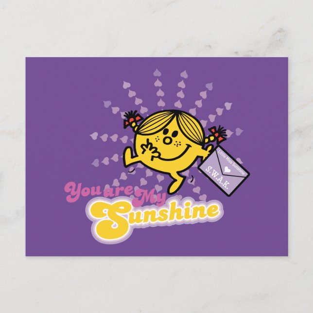 Mr. Men Little Miss "You Are My Sunshine" Postcard (Front)