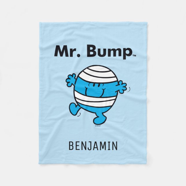 Mr. Men | Mr. Bump is a Clutz Fleece Blanket (Front)