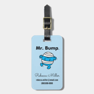 Mr. Men Mr. Bump is a Clutz Luggage Tag