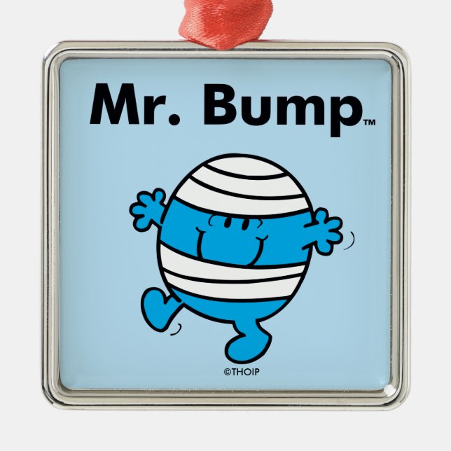 Mr. Men | Mr. Bump is a Clutz Metal Tree Decoration (Front)
