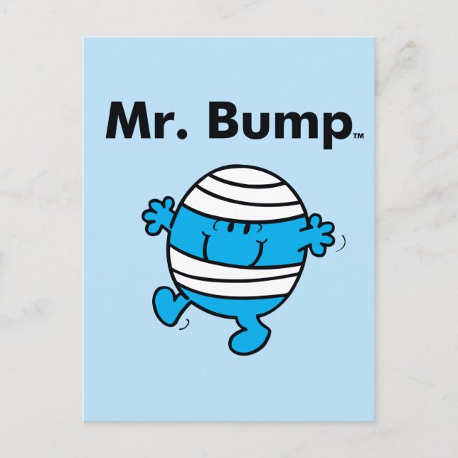 Mr. Men | Mr. Bump is a Clutz Postcard (Front)