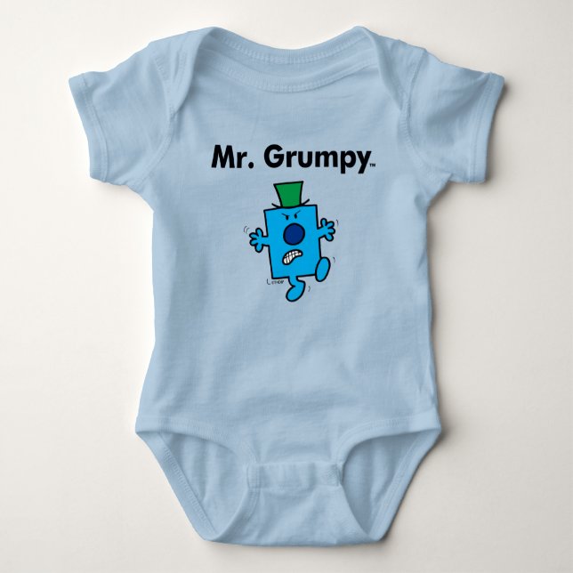 Mr. Men | Mr. Grumpy is a Grump Baby Bodysuit (Front)