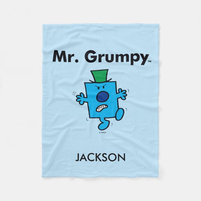 Mr. Men | Mr. Grumpy is a Grump Fleece Blanket (Front)