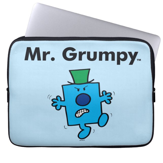 Mr. Men | Mr. Grumpy is a Grump Laptop Sleeve (Front)