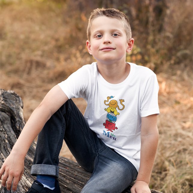 Mr. Men | Mr. Men Standing Tall Tri-Blend Shirt (Kid wearing shirt)
