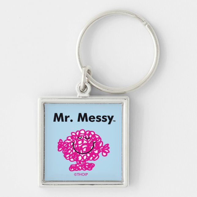 Mr. Men | Mr. Messy Is Cute, But Messy Key Ring (Front)