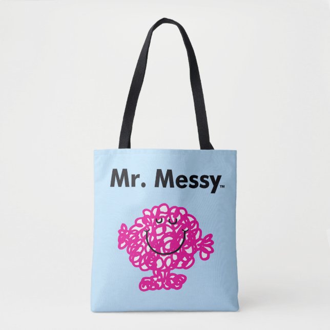 Mr. Men | Mr. Messy Is Cute, But Messy Tote Bag (Front)