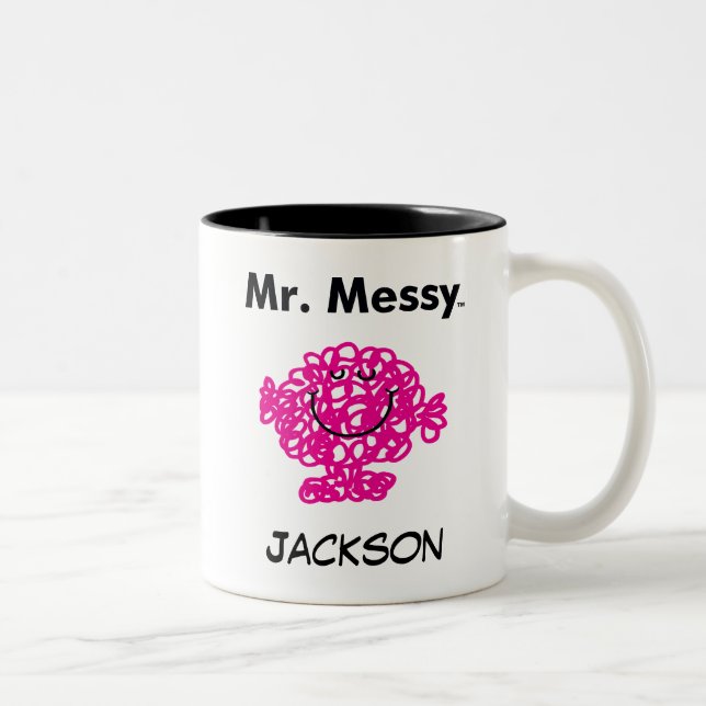Mr. Men | Mr. Messy Is Cute, But Messy Two-Tone Coffee Mug (Right)