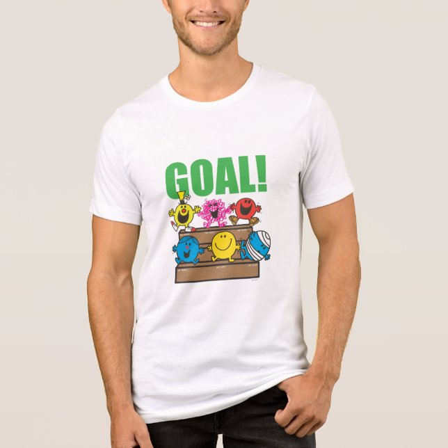 Mr. Men Soccer Fans | Goal Tri-Blend Shirt (Front)
