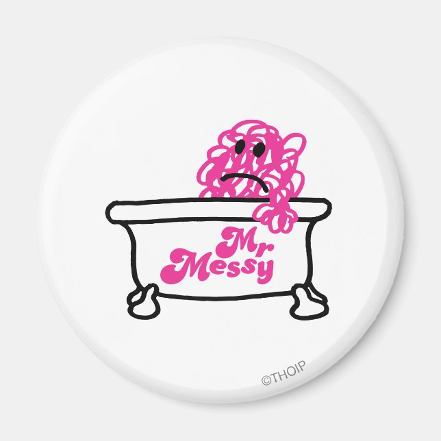 Mr. Messy | Bathtub Logo Magnet (Front)
