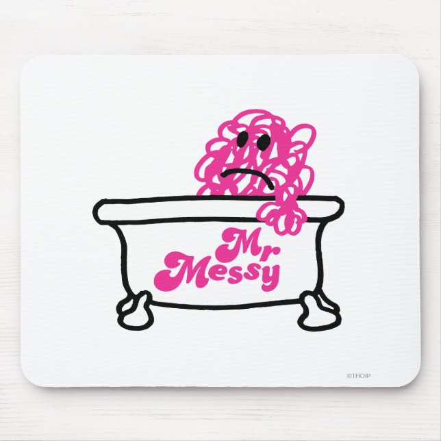 Mr. Messy | Bathtub Logo Mouse Pad (Front)