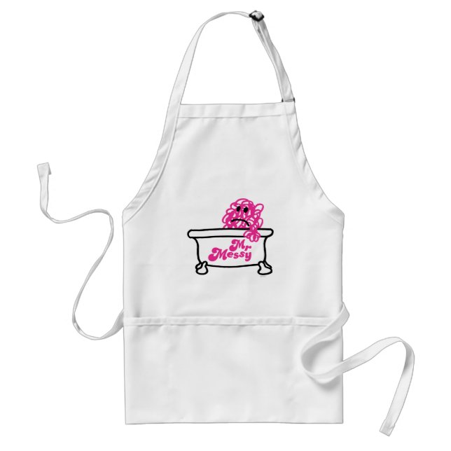 Mr. Messy | Bathtub Logo Standard Apron (Front)