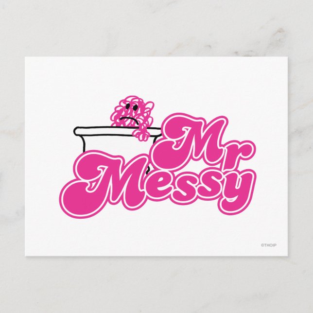 Mr. Messy | Bathtub Soaking Postcard (Front)