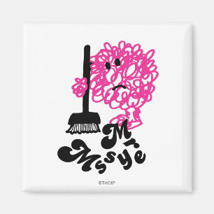 Mr. Messy   Broom & Name Magnet
