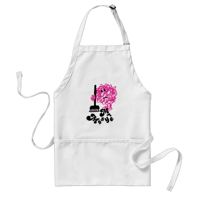 Mr. Messy | Broom & Name Standard Apron (Front)