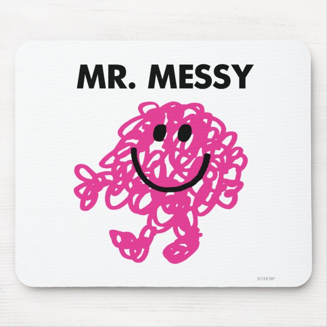 Mr. Messy | Classic Pose Mouse Pad (Front)