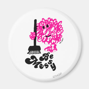 Mr. Messy Cleaning Up Magnet