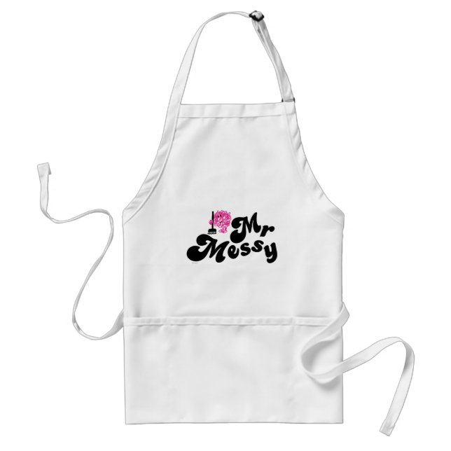 Mr. Messy | Cleaning With Broom Standard Apron (Front)