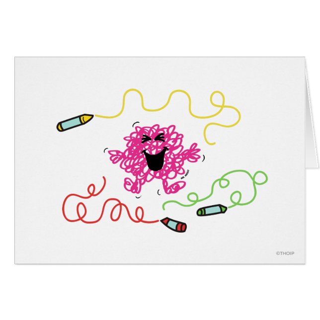 Mr. Messy Playing With Crayons (Front Horizontal)