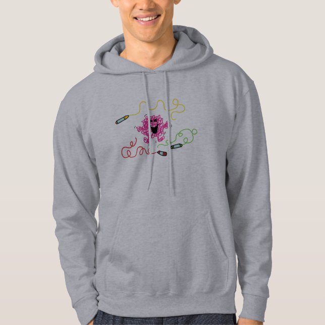 Mr. Messy Playing With Crayons Hoodie (Front)