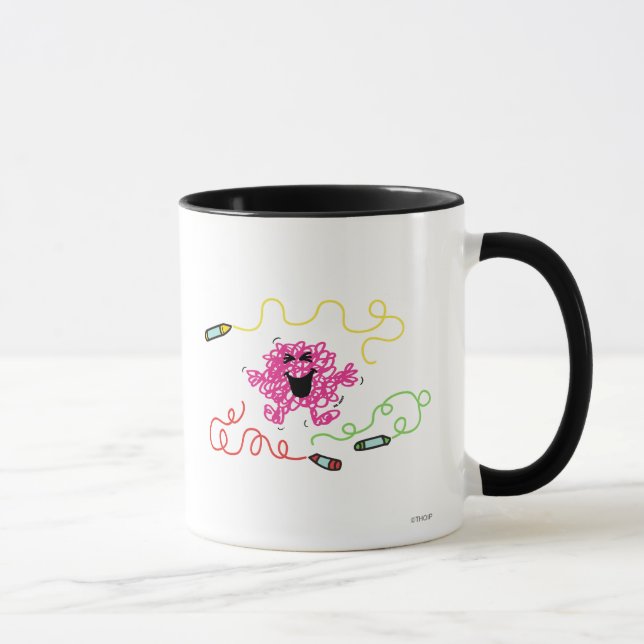 Mr. Messy Playing With Crayons Mug (Right)